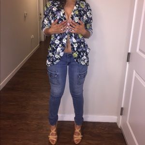 H&M Colorful, quarter length sleeve, comfy blazer.